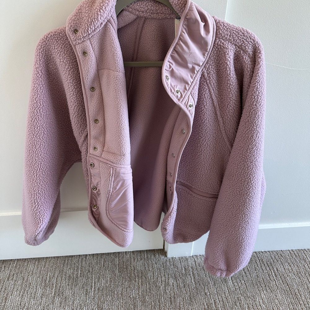 Pink Free People Movement Hit the Slopes Fleece Jacket